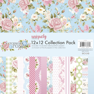 Uniquely Creative - Patchwork Roses - 12x12 Collection Pack
