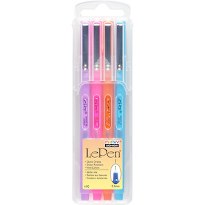 Pens Markers Pastels Marvy Uchida: Marvy - LePen - Brilliant (4pk)