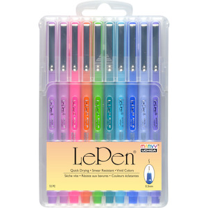 Pens Markers Pastels Marvy Uchida: Marvy - LePen -Set - Bright (10pk)