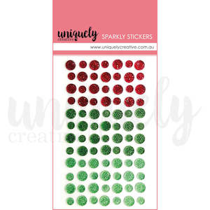 Uniquely Creative: Uniquely Creative - Sparkly Stickers - Christmas