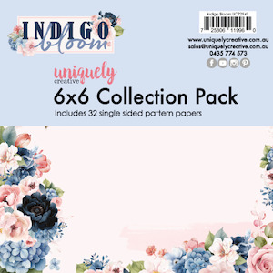 Paper Pads Packs Uniquely Creative: Uniquely Creative - Indigo Bloom - 6x6 Collection Pack