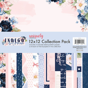 Uniquely Creative - Indigo Bloom - 12x12 Collection Pack