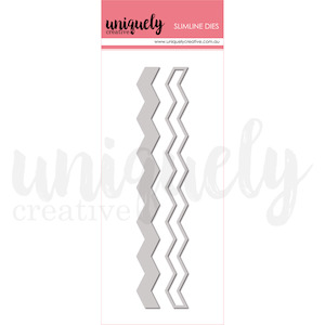 Dies Embossing Folders Uniquely Creative: Uniquely Creative - Field Notes - Slimline Chevron Strip Die