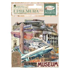 Collectables Ephemera Stamperia: Stamperia - Art of Travelling - Ephemera (Adhesive)