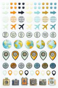 49 and Market - Wanderlust Explorer - Epoxy Stickers