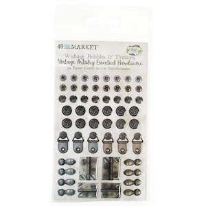 49 and Market - Vintage Artistry Essentials - Wishing Bubbles & Trinkets "Hardware"