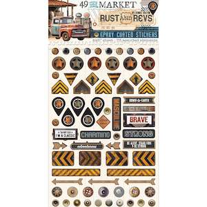 Sticker Sheets 49 And Market: 49 and Market - Rust and Revs - Wishing Bubbles Epoxy Stickers