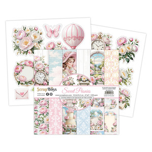 Scrapboys - Sweet Peonies - 6x6 Paper Pad