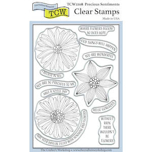 The Crafters Workshop: The Crafter's Workshop - Clear Stamps - Precious Sentiments