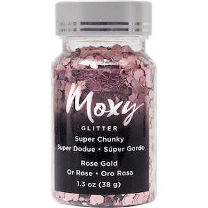 Bling Misc Brands: American Crafts - Moxy - Super Chunky Glitter - Rose Gold (1.3oz)