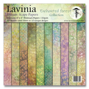 Lavinia Stamps - Dream-Scape Papers - 8x8 Paper Pack - Enchanted Forest