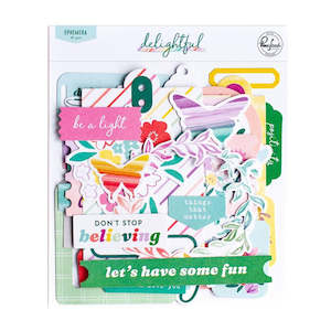 Pinkfresh: Pinkfresh - Delightful - Ephemera Pack (41pcs)