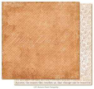Maja Design 12x12 Paper Autumn Poem: Maja Design - Autumn Poem - 12x12 paper "Tranquility"