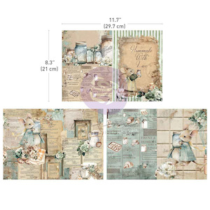 Prima Marketing - The Home Baker - Decoupage Decor Tissue Paper (3 Sheets)