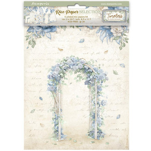 Rice Tissue Paper: Stamperia - Timeless - A4 Assorted Rice Papers (6 Sheets)