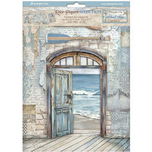 Rice Tissue Paper: Stamperia - Silent Sea - A4 Assorted Rice Papers (6 Sheets)
