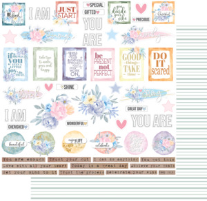 Uniquely Creative - Heart & Soul - 12x12 Pattern Paper "Good Advice"