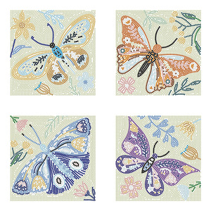 In Stock: Diamond Dotz - Mini Dotz - Butterfly Moods (Value 4 Pack) (5x5")