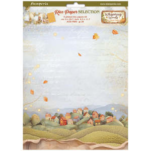 Stamperia - Whispering Woods - A4 Assorted Rice Papers (6 Sheets)