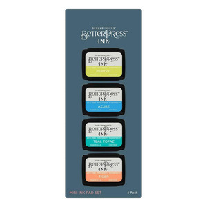 Spellbinders BetterPress - Letterpress Mini Ink Pad Set - Tropical 4Pkg
