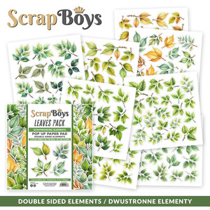 Scrapboys - Leaves Pack - 6x6 Pop Up (Fussy Cutting) Paper Pad”