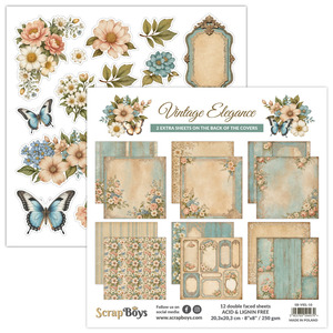 Scrapboys - Vintage Elegance - 8x8 Paper pad