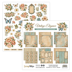 Scrapboys: Scrapboys - Vintage Elegance - 12x12 Paper Pad