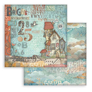 Stamperia - Furry Friends - 12x12 Paper "House"