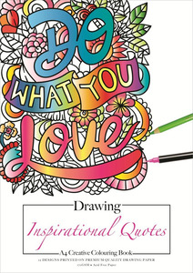 Jasart - A4 Adult Colouring Book - Drawing - Inspirational Quotes