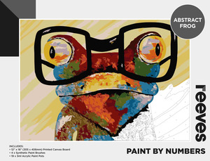 Reeves: Reeves - Paint by Number - Abstract Frog - 12"x16"