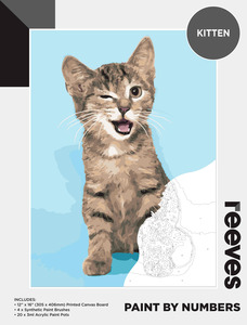 Reeves: Reeves - Paint by Number - Kitten - 12"x16"