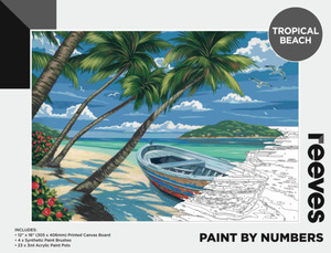 Reeves: Reeves - Paint by Number - Tropical Beach - 12"x16"