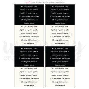 Uniquely Creative - Dressed In Daydreams - A4 Mixed Media Mini Cut-A-Part Sheet