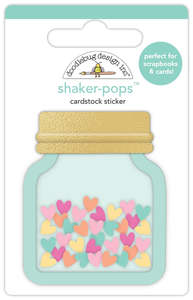 Doddlebug Design Inc: Doodlebug Design Inc - Shaker-Pops Cardstock Sticker - Saving all my Love