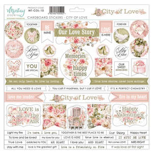 Mintay - City of Love - 12x12 Cardboard Stickers