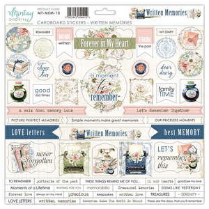 Chipboard Mintay: Mintay - Written Memories - 12x12 Cardboard Stickers