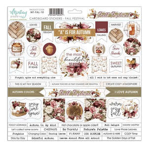 Chipboard Mintay: Mintay - Fall Festival - 12x12 Cardboard Stickers