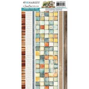 49 and Market - Whispering Way - Washi Fabric Tape Sheet Set (12pcs)