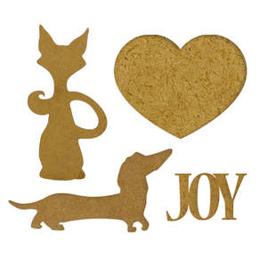 Stamperia - Furry Friends - MDF Crafty Shapes - Dog and Cat Silhouette