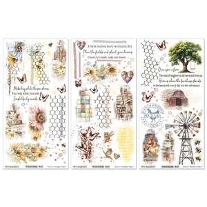 49 and Market - Whispering Way - 6x12 Blendable Rub-on Transfer Set