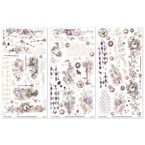 49 and Market - Echoes Of Time - 6x12 Rub-on Transfer Set
