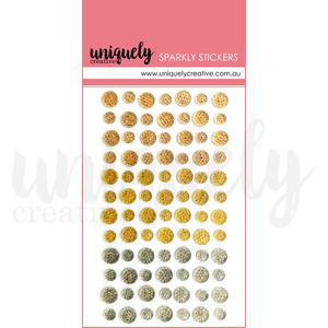 Uniquely Creative - Sparkly Stickers - Mixed Metals