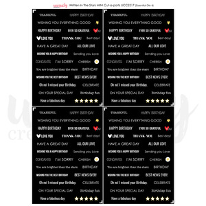 Uniquely Creative - Written In The Stars - A4 Mixed Media Mini Cut-A-Part Sheet