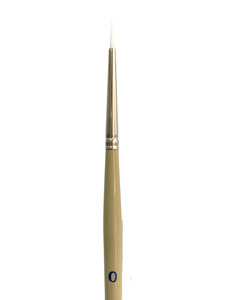 Das - White Taklon Round Brush 0 (S9701)