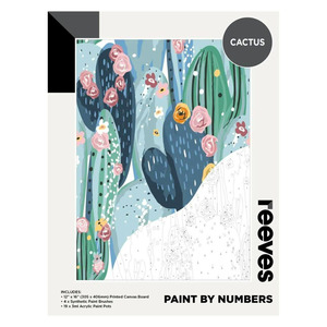 Reeves - Paint by Number - Cactus - 12"x16"