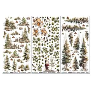 Rubons 49 And Market: 49 and Market - Timber & Tweed - 6x12 Blendable Rub-on Transfer Set
