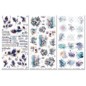 Rubons 49 And Market: 49 and Market - Plume & Petal - 6x12 Essential Rub-on Transfer Set