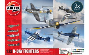 Airfix - Large Starter Set - D-Day Fighters 1:72 (Skill Level 1)