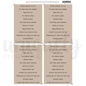 Uniquely Creative - Paperbark Blooms - A4 Mini Cut-A-Part Sheet