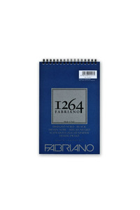 Fabriano - 1264 Black Drawing Book 200 gsm - A5 (20 Sheets)